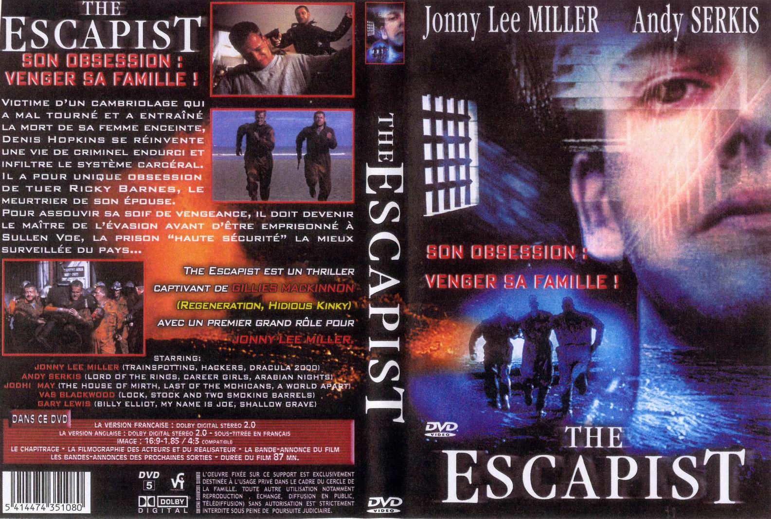 Jaquette DVD The escapit